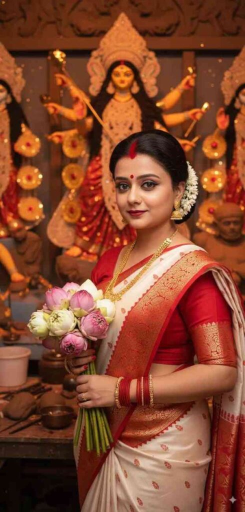 Durga puja navratri photo editing gemini prompt free