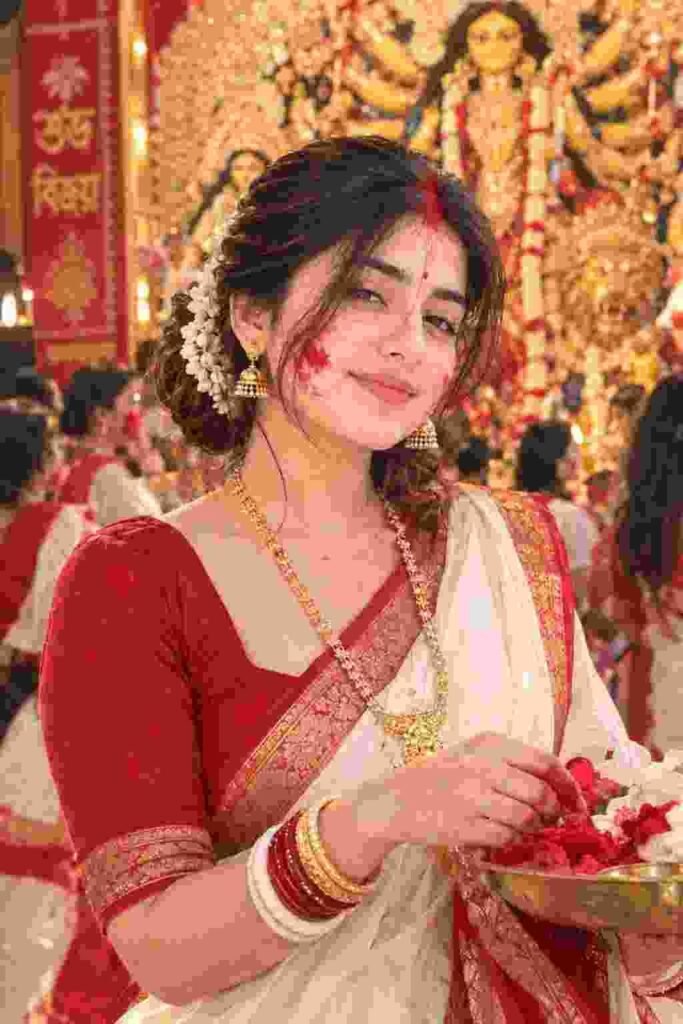 Durga Puja Couple Photo Editing