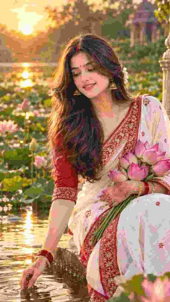 Durga Puja Prompt for girl