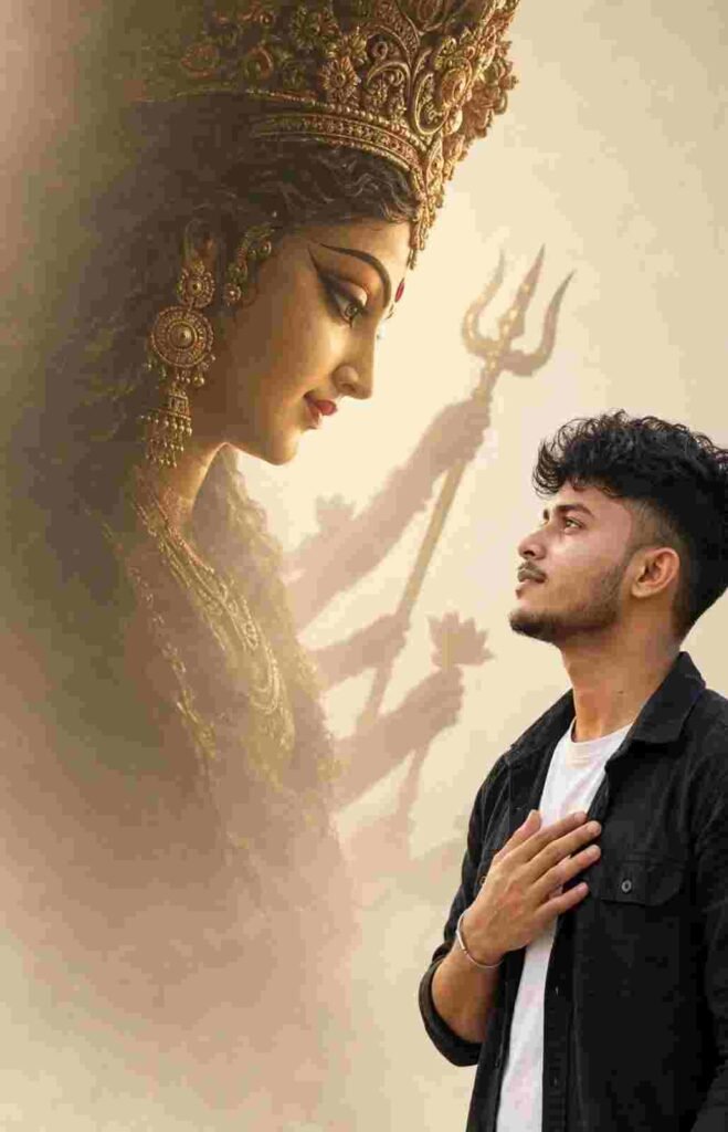 durga puja viral photo editing