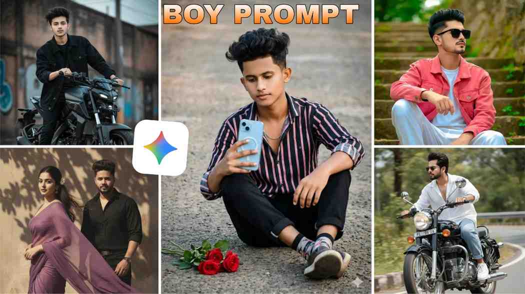 Google Gemini AI photo editing prompt copy paste boy photo