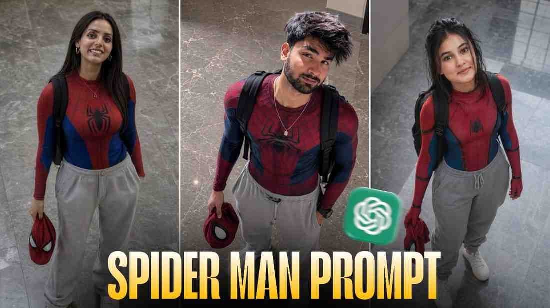 Spider Man AI Photo Editing Prompts ChatGPT