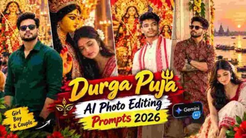 Durga Puja Prompt for Girl & Boy